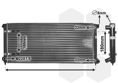 VAN WEZEL Radiators, Motora dzesēšanas sistēma 58002041